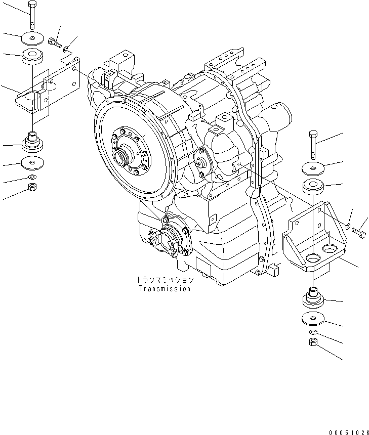 Кронштейн левый 23B-01-33211 KOMATSU