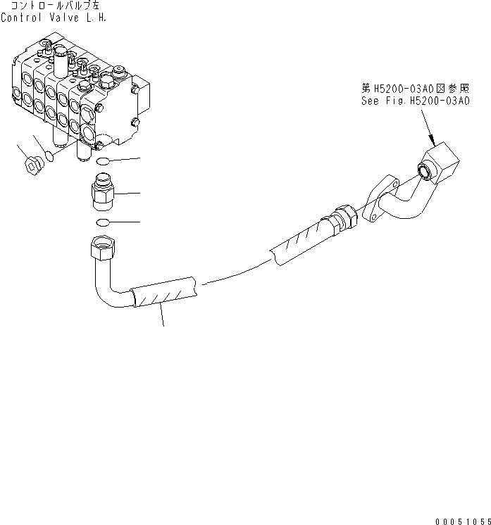 HOSE, 375MM 23B-60-61160 KOMATSU
