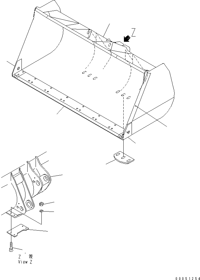 CORNER,L.H. (WELDED) 426-70-12450 KOMATSU