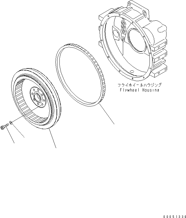 FLYWHEEL ASSEMBLY 6745-31-4110 KOMATSU