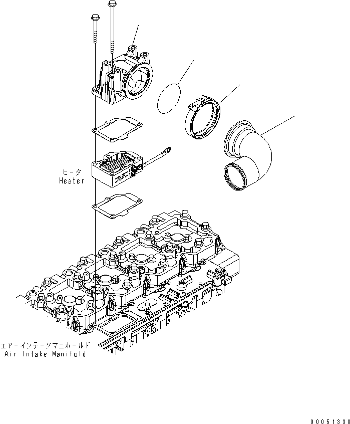 CONNECTION, AIR TRANSFER 6745-11-4130 KOMATSU
