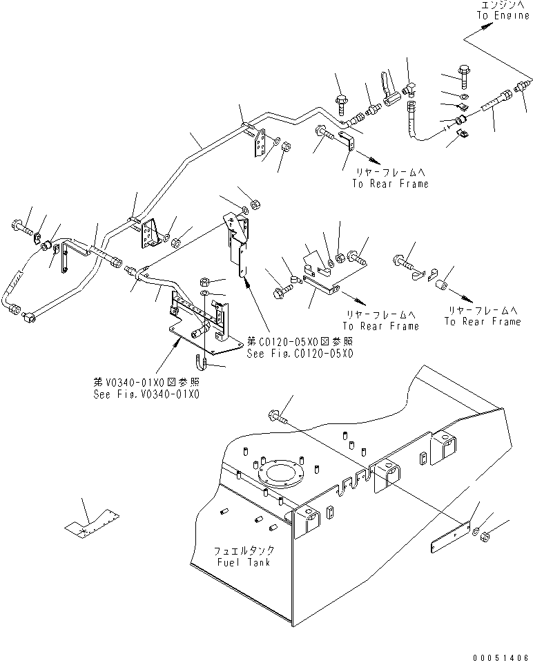 Шланг 07086-00611 KOMATSU