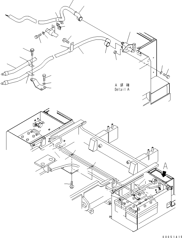 Кабель 427-Z89-2480 KOMATSU