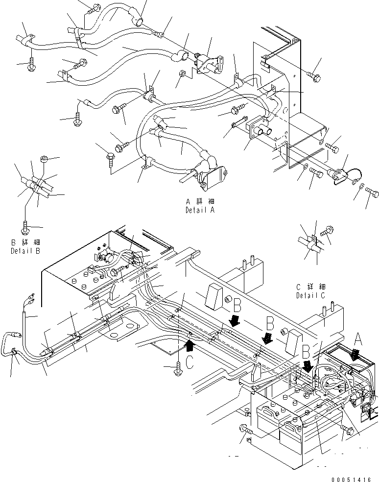 Кабель 427-Z89-2490 KOMATSU