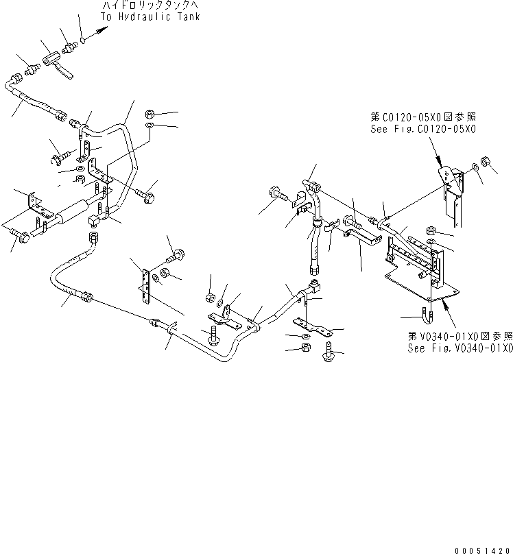 Шланг 07633-006A4 KOMATSU