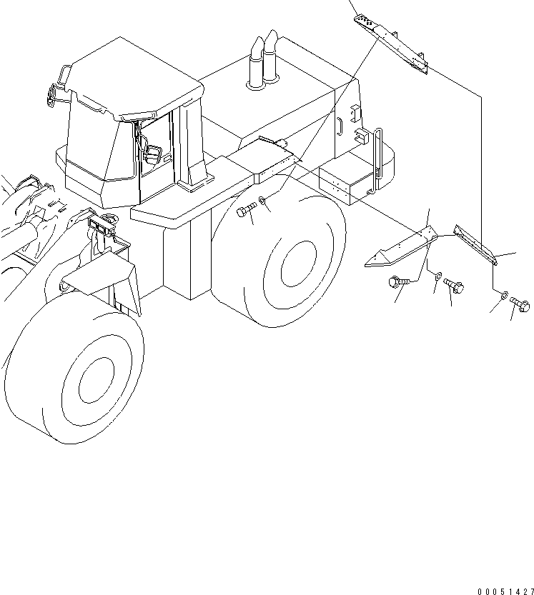 STEP,L.H. 427-54-24252 KOMATSU