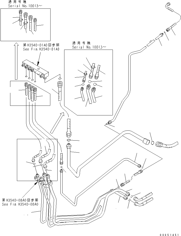 шланг с торцевым уплотнением 02765-00510 KOMATSU