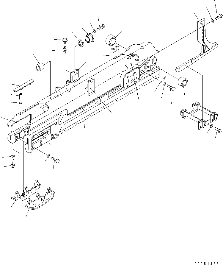 SUPPORT (WELDED) 17A-30-21140 KOMATSU