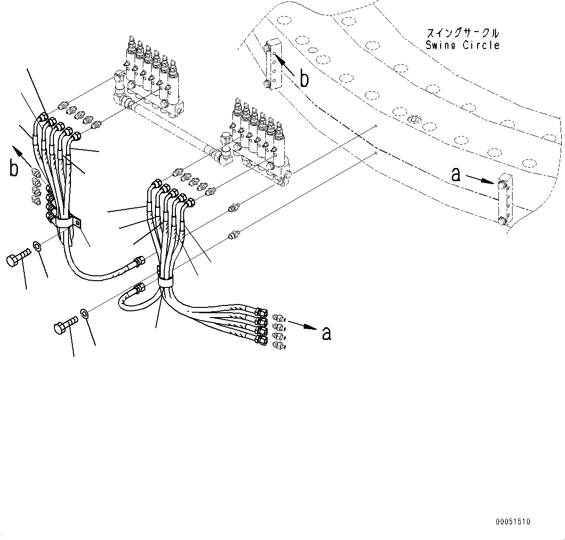 Шланг с коническим уплотнением 07633-002A6 KOMATSU