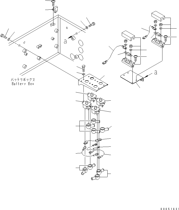 Провод массы 08028-67015 KOMATSU