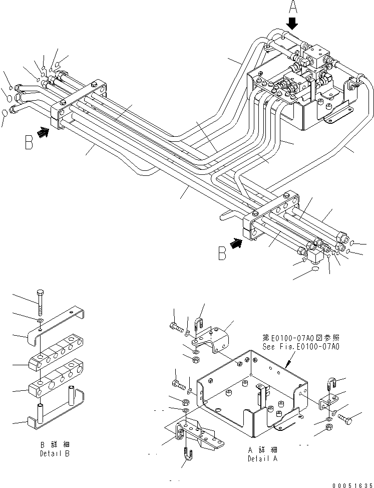 Трубка 561-43-83422 KOMATSU