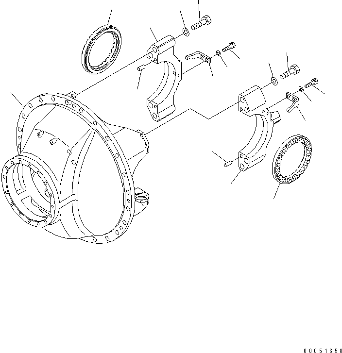 AXLE ASS'Y,WIDE TIRE 561-22-70902 KOMATSU