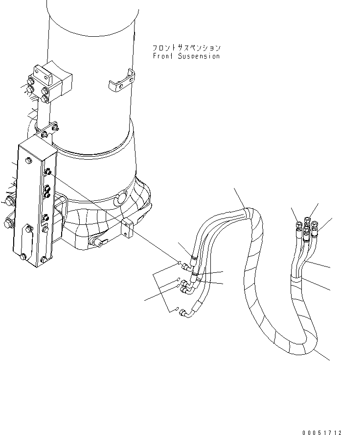 Шланг с торцевым уплотнением 02754-00218 KOMATSU
