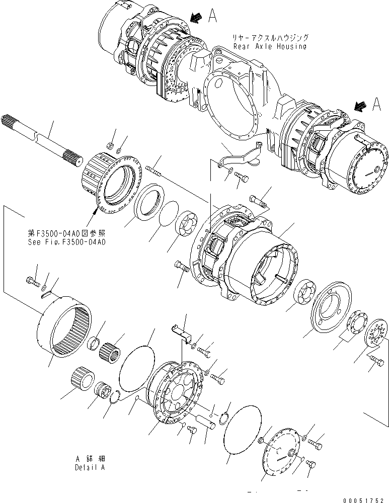 Бортовой редуктор в сборе 566-22-82002 KOMATSU
