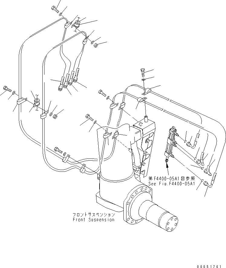 Шланг с торцевым уплотнением 02761-00220 KOMATSU