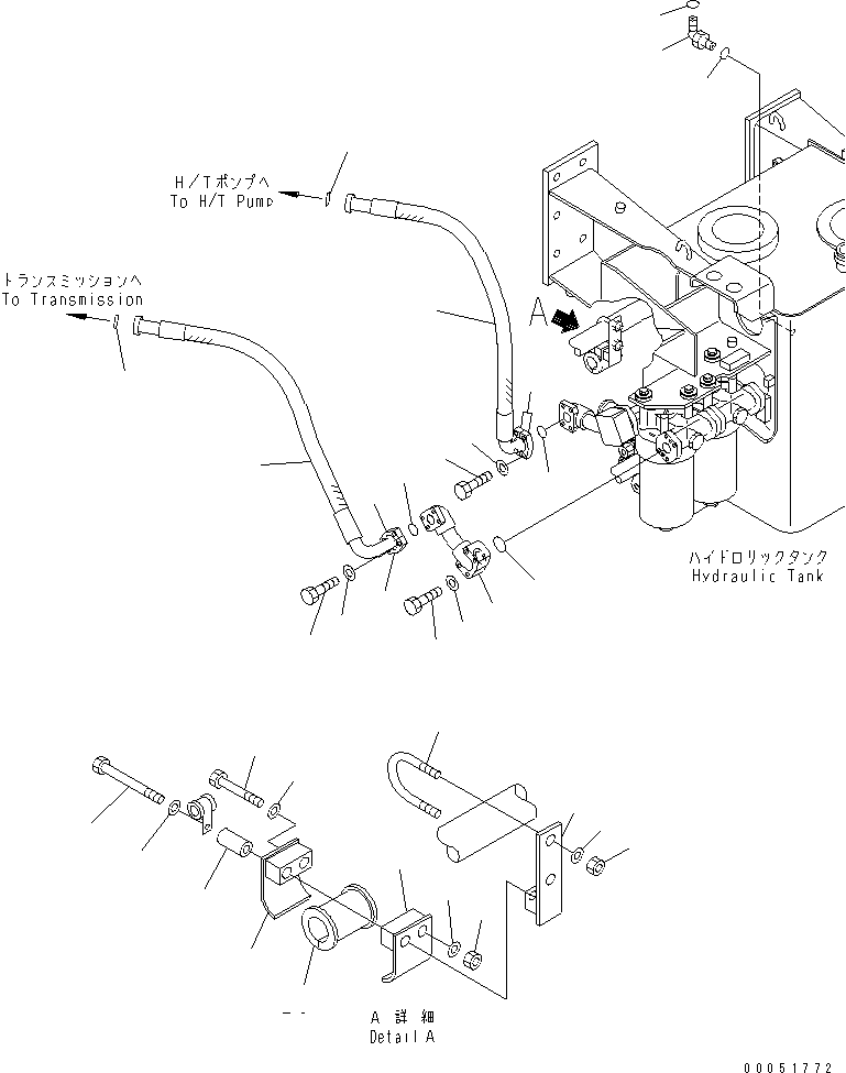Шланг фланцевого типа 07118-010A9 KOMATSU