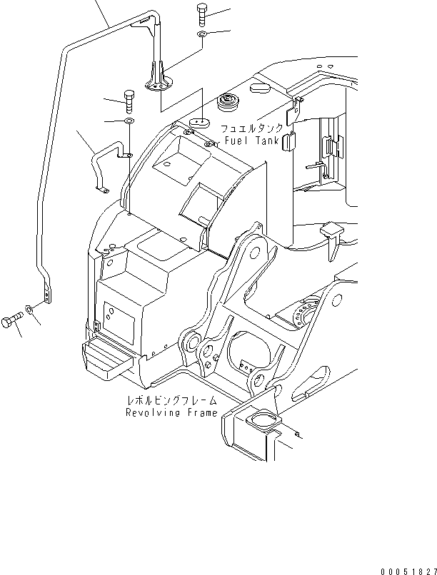 Поручень 22B-54-18880 KOMATSU