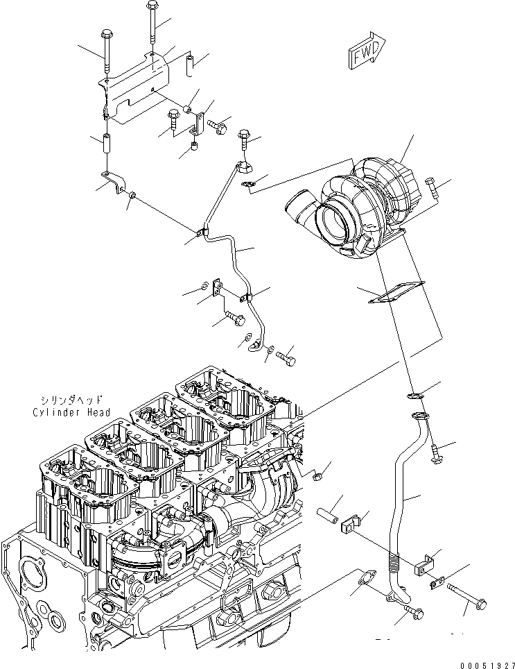 TURBOCHARGER ASS'Y,(SEE FIG.A1530-C6J1) (6502-52-5020) KOMATSU