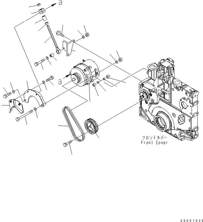 Комплект клиновых ремней \1\6210-81-6960 KOMATSU
