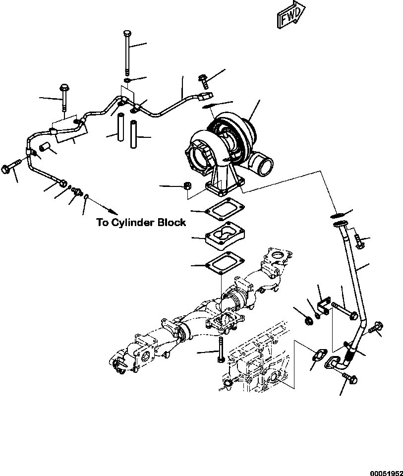 TURBOCHARGER ASS'Y,(SEE FIG.A1530-B3L1) (6506-21-5020) KOMATSU