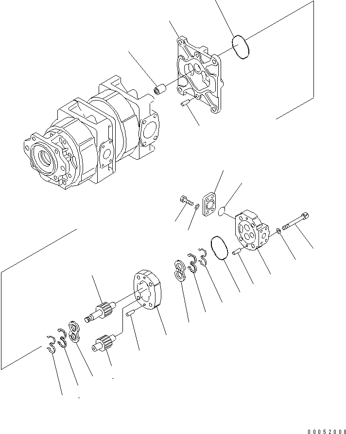 Насос в сборе (SAR (1) 6) 705-12-19540 KOMATSU