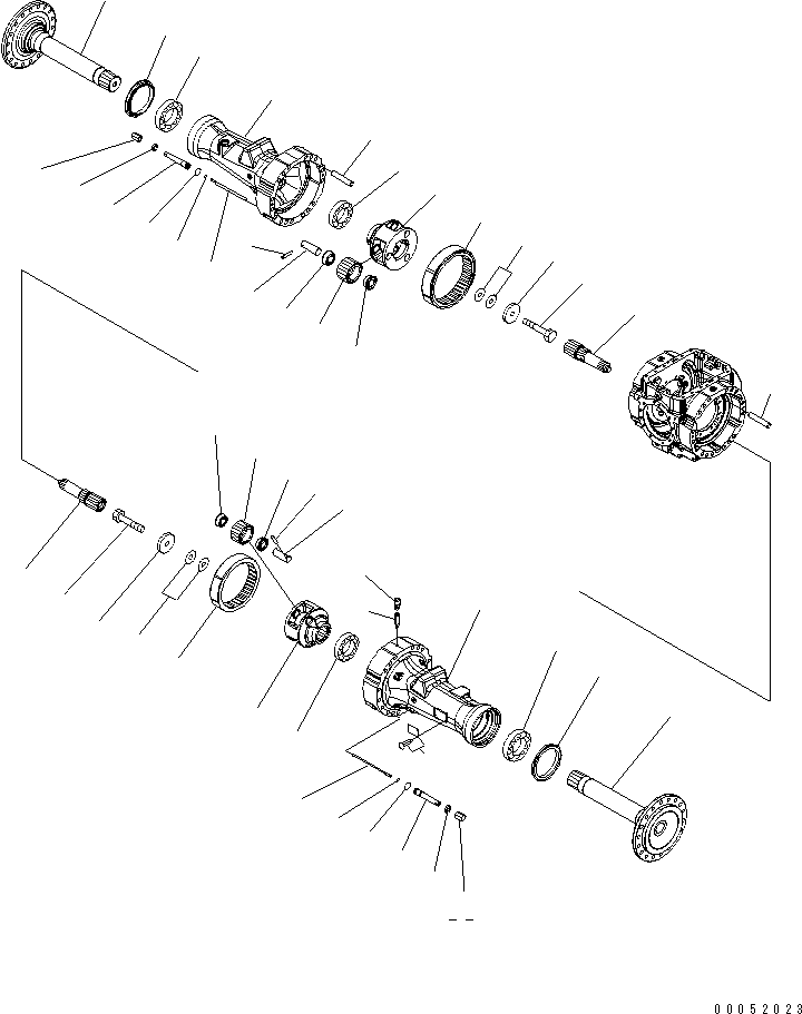 Shaft, Axle 424-23-32432 KOMATSU