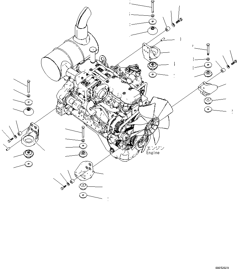 Болт 01011-B1635 KOMATSU