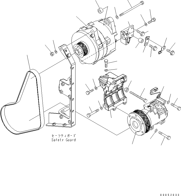 COMPRESSOR ASS'Y,(FOR AIR CONDITIONER) 14X-911-7110 KOMATSU