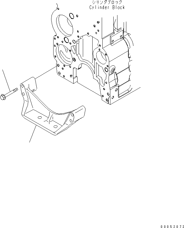 SUPPORT,FRONT 6741-21-1410 KOMATSU