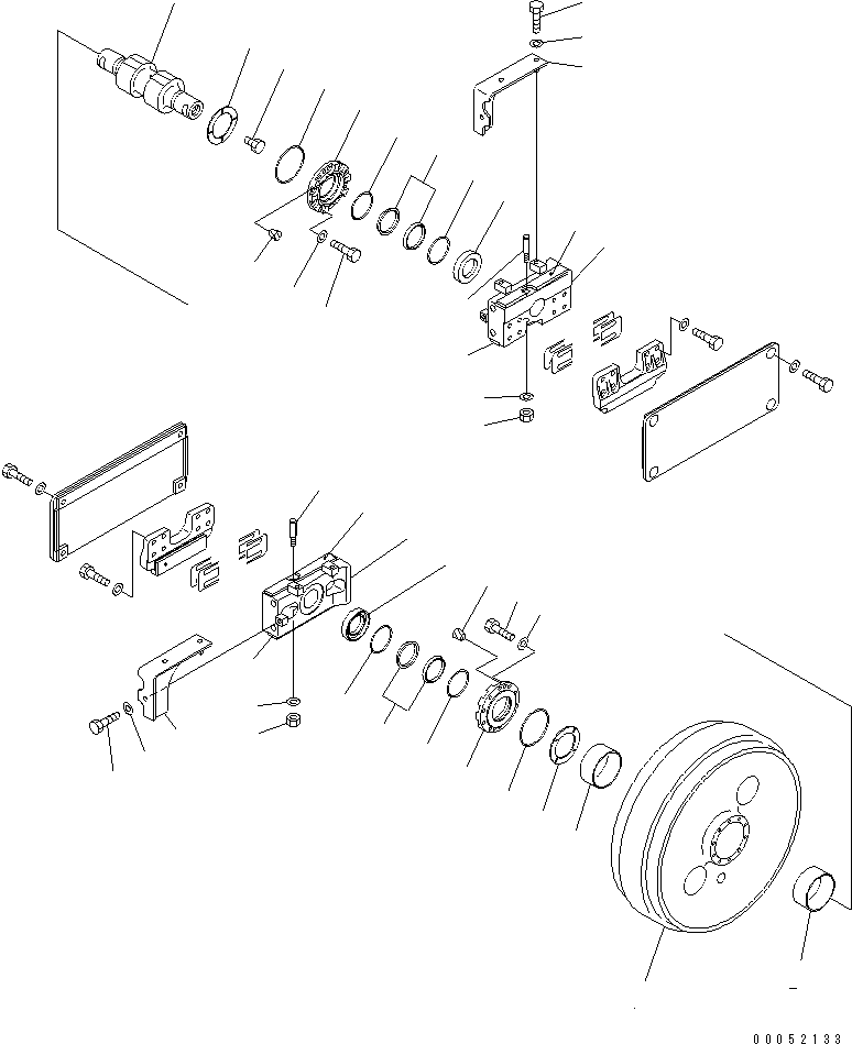 Направляющее колесо в сборе 17A-30-00311 KOMATSU