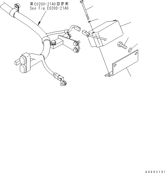 Кронштейн 21T-06-72380 KOMATSU