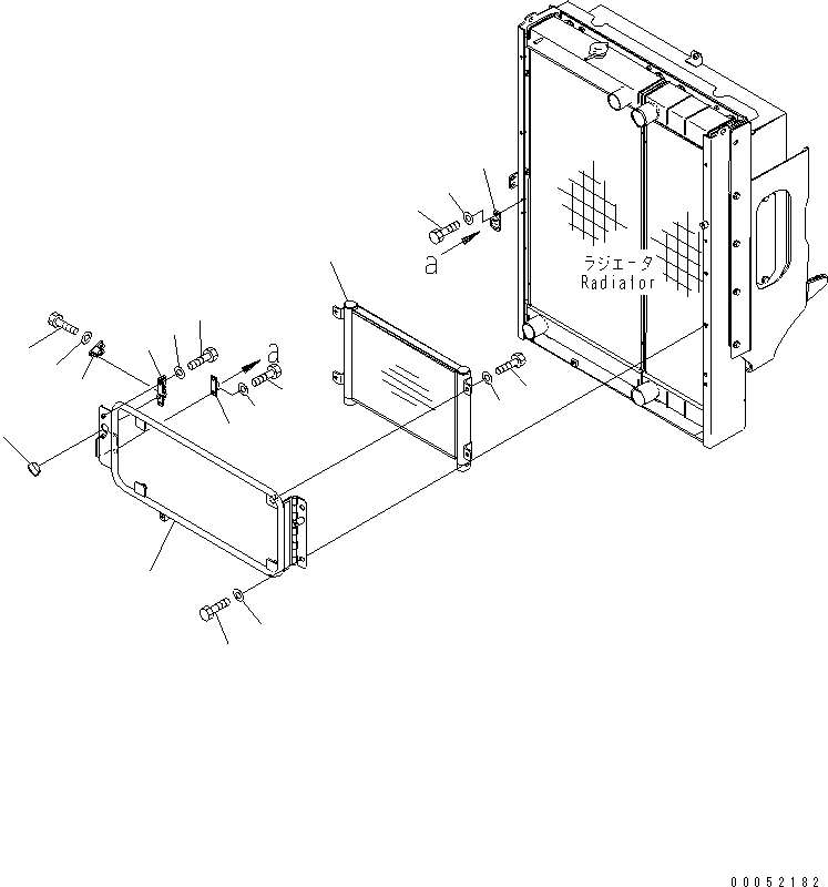 Ответная планка замка 424-03-41280 KOMATSU