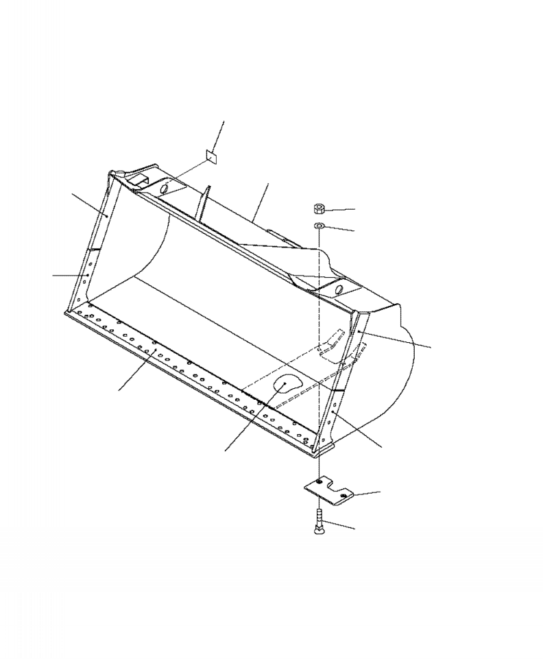 BUCKET ASSEMBLY 424-829-4500 KOMATSU
