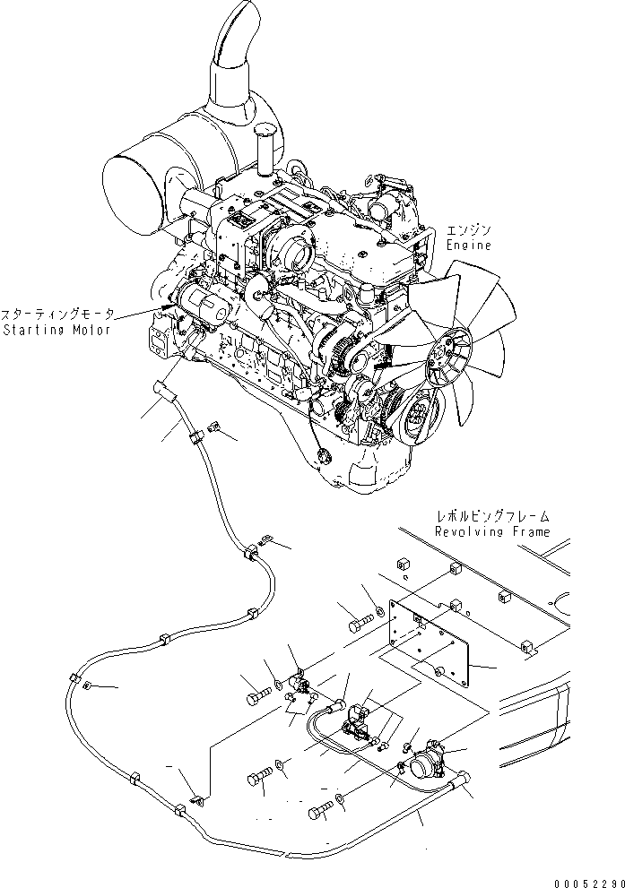 Кабель 22U-06-27180 KOMATSU