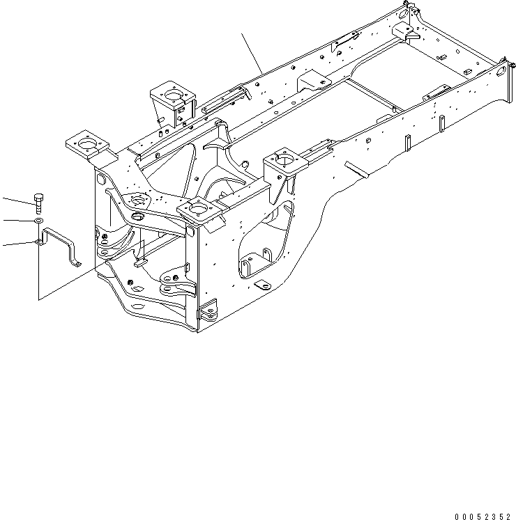 Задняя рама 424-46-42102 KOMATSU