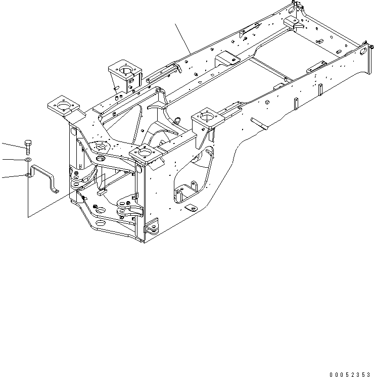 Задняя рама 424-974-4121 KOMATSU