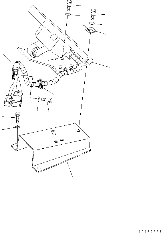 Pedal Assembly(Cab,Accelerator Pedal) (702-16-07022) KOMATSU