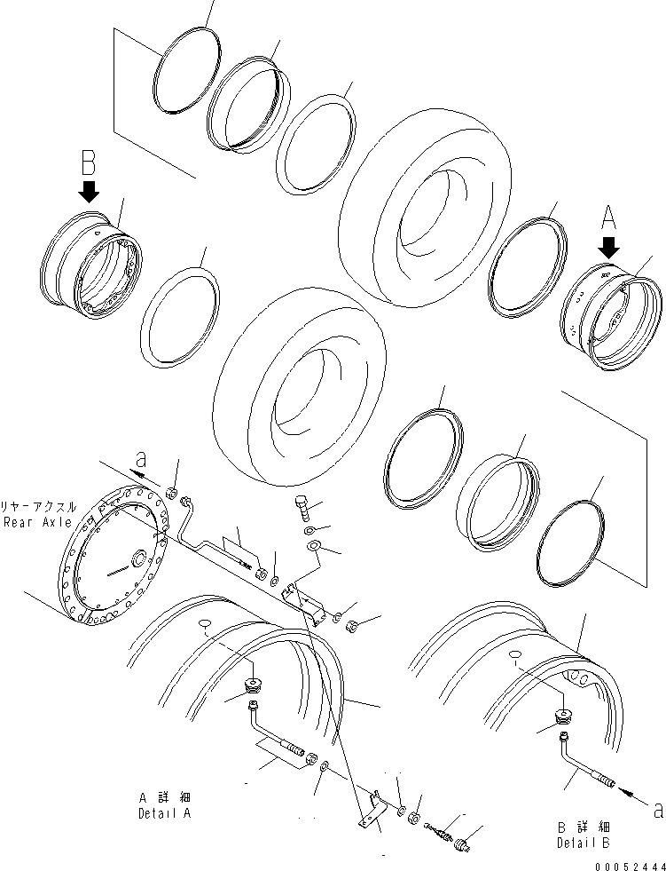 Wheel Assembly, Machine Model 566-30-84002 KOMATSU