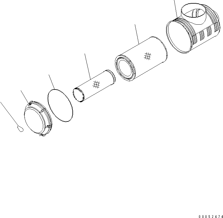 AIR CLEANER 6245-81-7100 KOMATSU