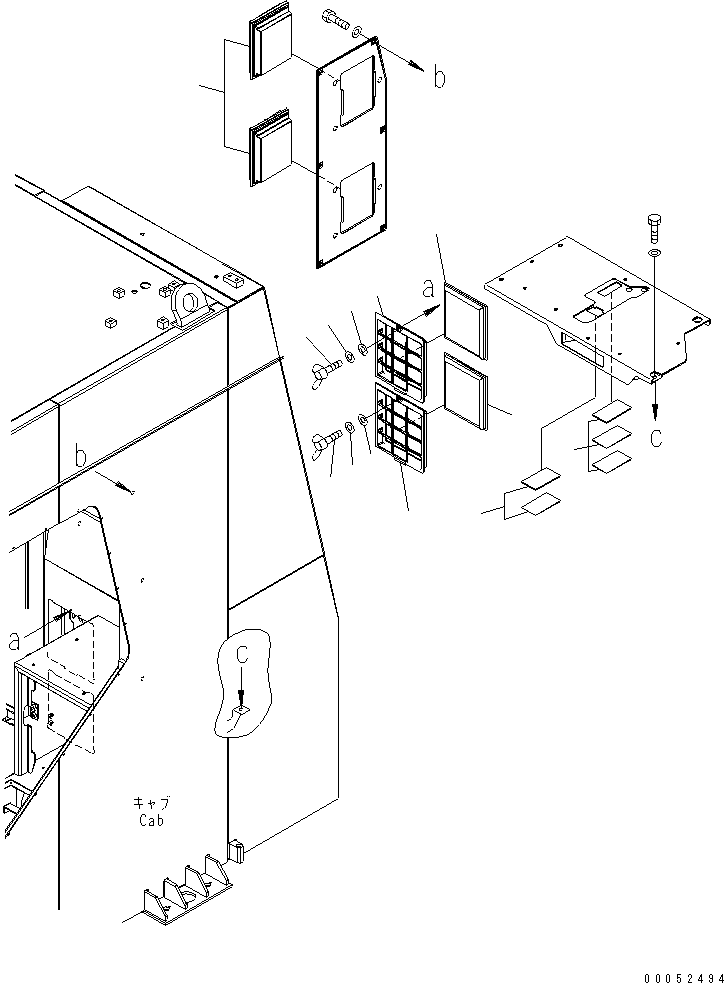Holder Assembly 21T-54-37161 KOMATSU