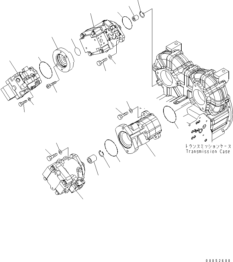 Насос в сборе 708-1U-00151 KOMATSU