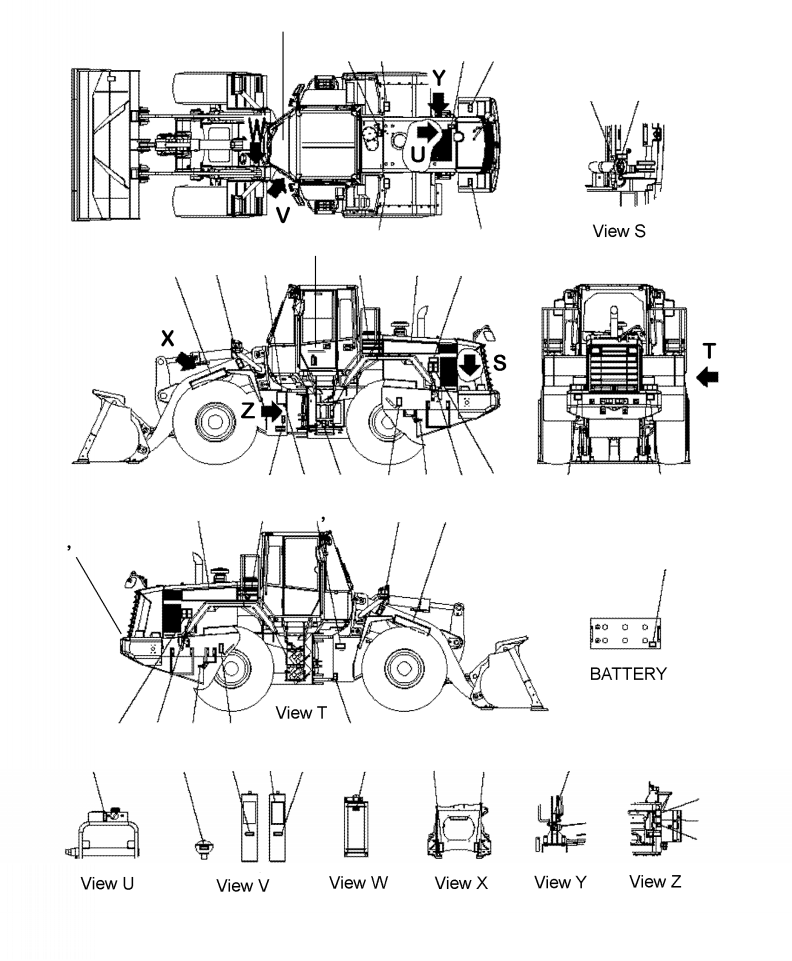 PLATE, NAME (USA ONLY) 09602-15040 KOMATSU