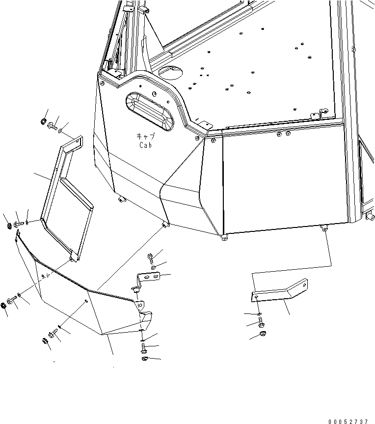 Cover, Center 425-54-34290 KOMATSU