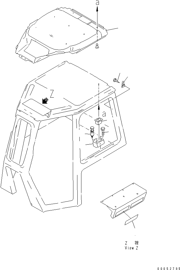 LINING,ROOF 14X-911-5531 KOMATSU