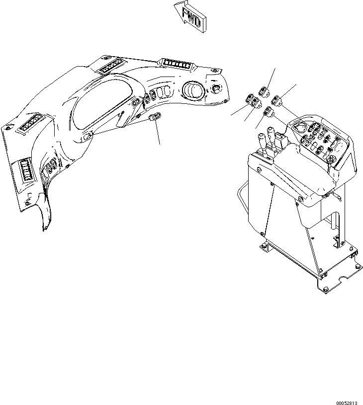 Switch, Low Idler Up 424-06-43350 KOMATSU