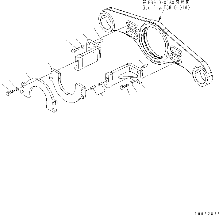 Кронштейн 561-89-82113 KOMATSU