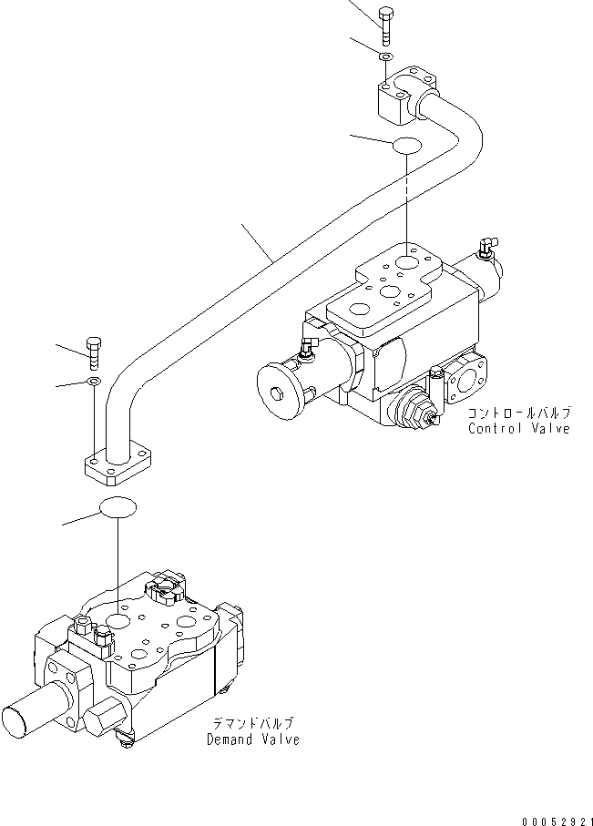 Трубка 561-61-83211 KOMATSU