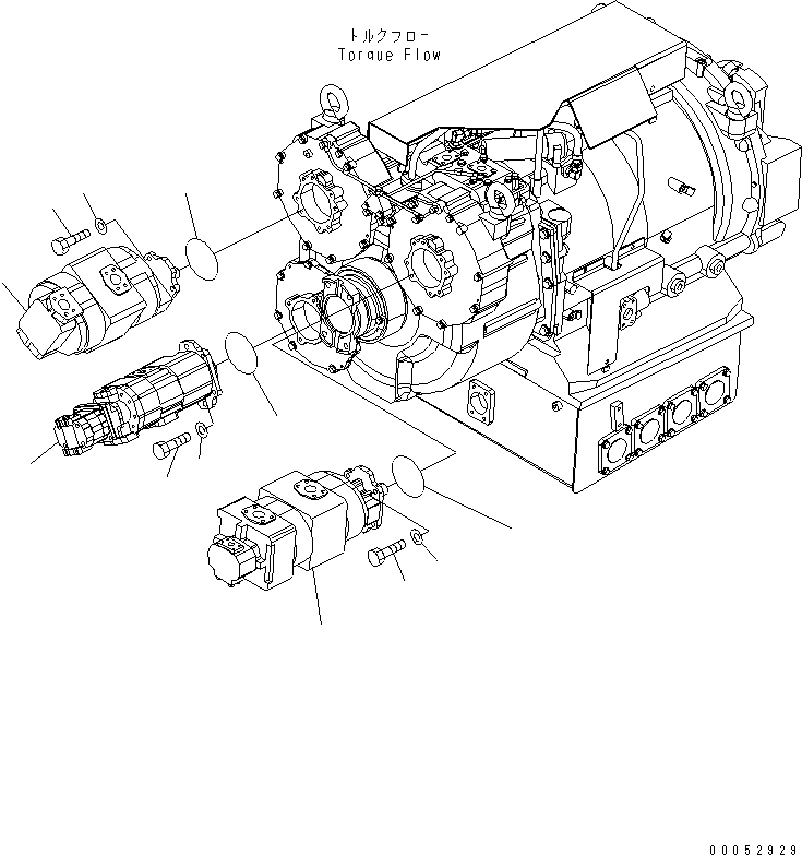 PUMP ASS'Y,(SAR(4)180+180) (705-52-42220) KOMATSU