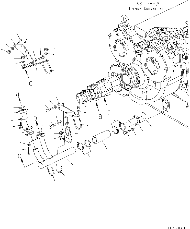Трубка 561-16-8A121 KOMATSU