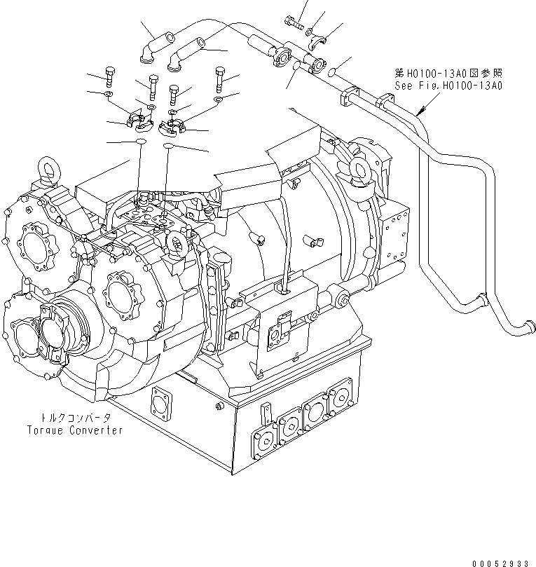 Шланг фланцевого типа 07087-01207 KOMATSU